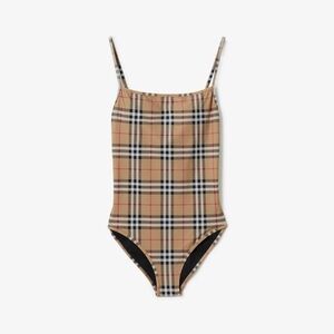 Burberry check swimsuit